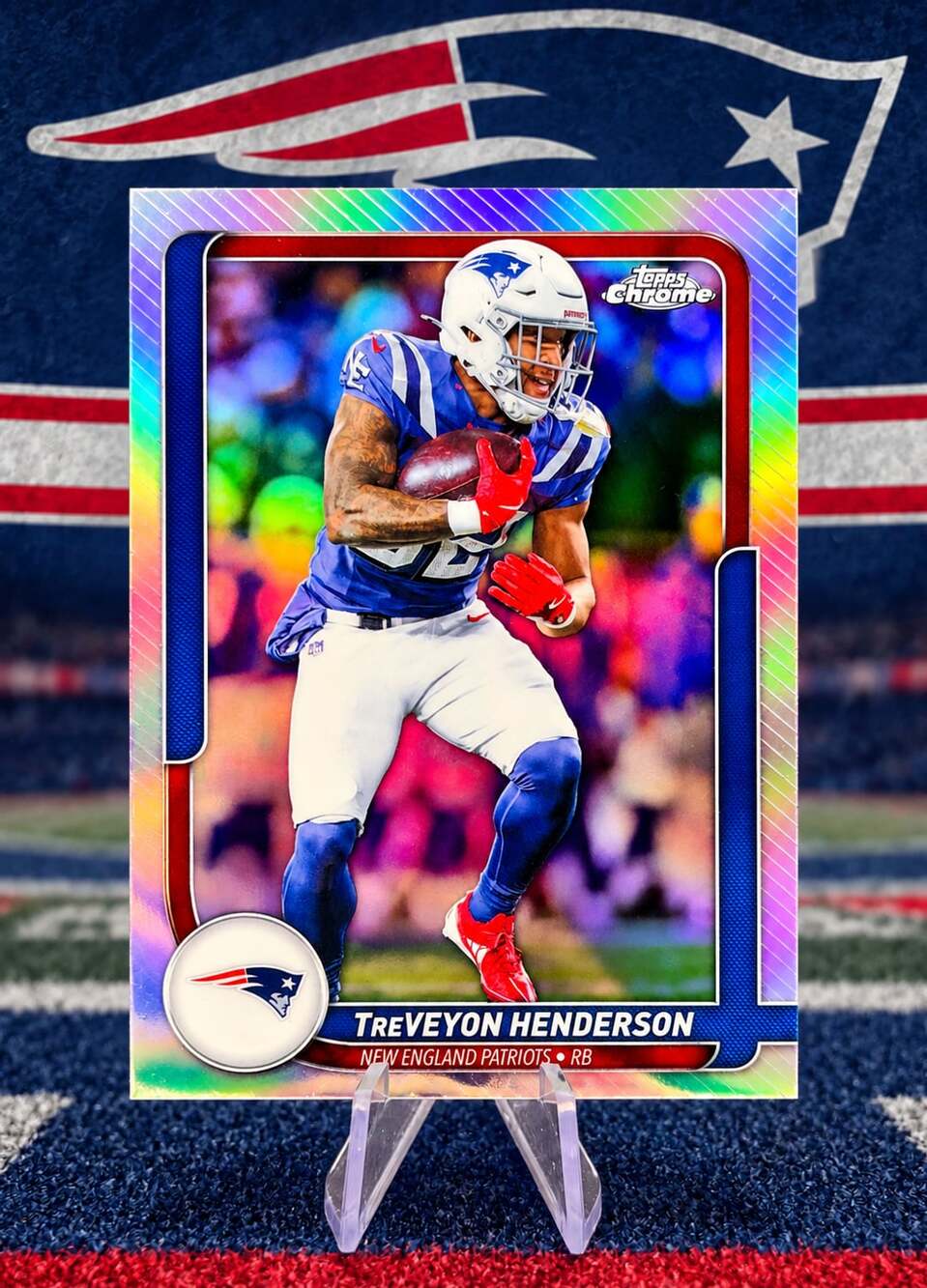 2026 Topps Chrome TreVeyon Henderson Patriots Refractor Card NEW RELEASE RARE SP